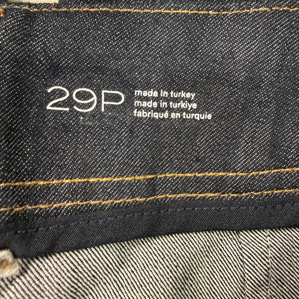 Anthropologie Pilcro Front Seam Cropped Jeans Dark Blue Size 29P Petite EUC - Picture 7 of 14
